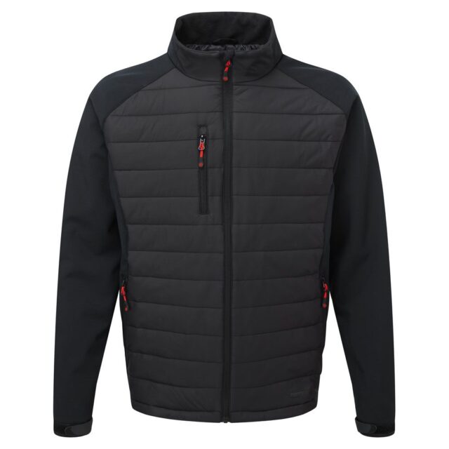 TUFFSTUFF SNAPE RIPSTOP NYLON AND SOFTSHELL JACKET