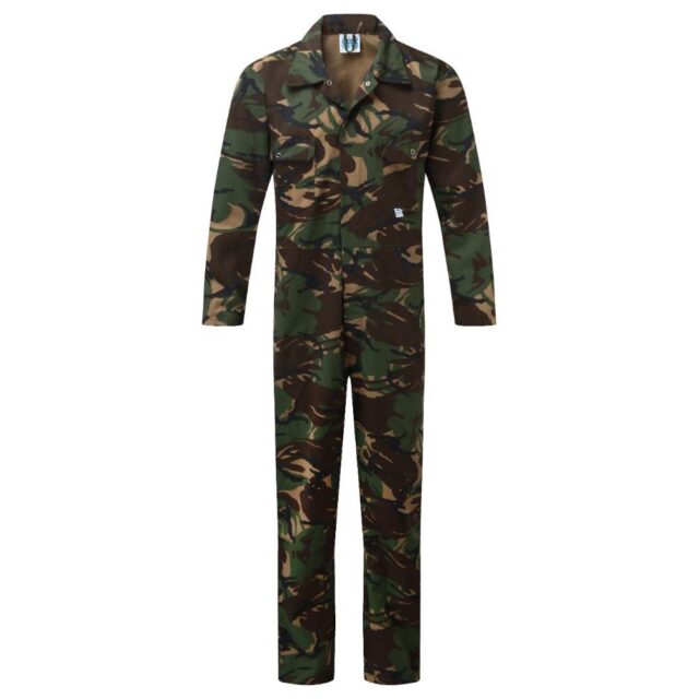 BLUE CASTLE CAMO STUD FRONT BOILERSUIT
