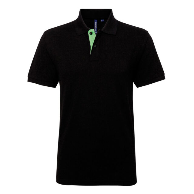 Men’s classic fit contrast polo