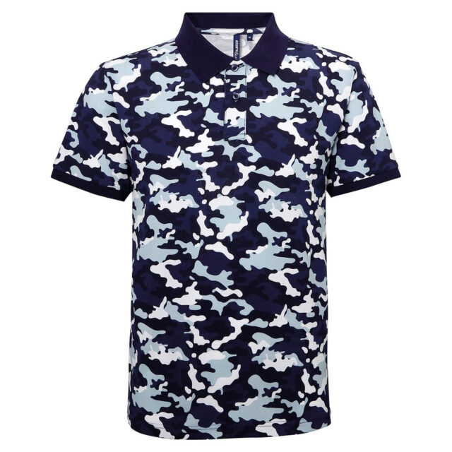 Camo pique polo