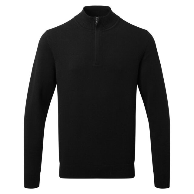 Men’s cotton blend 1/4 zip sweater