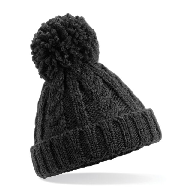 Infant/junior cable knit melange beanie