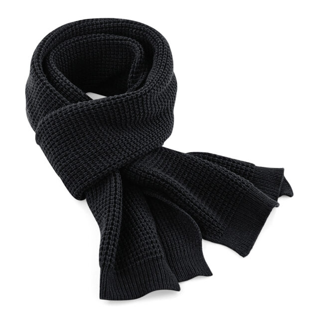 Classic waffle knit scarf