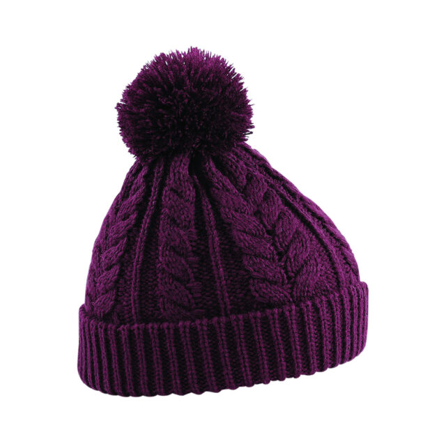 Cable knit snowstar beanie