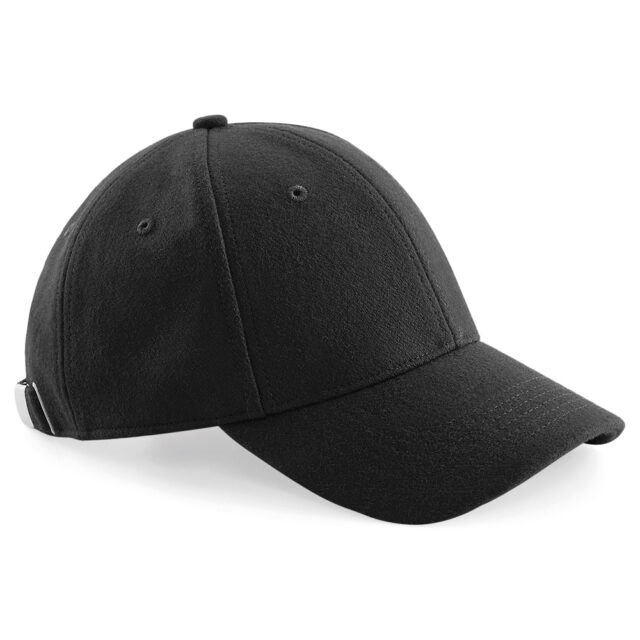 Melton wool 6-panel cap