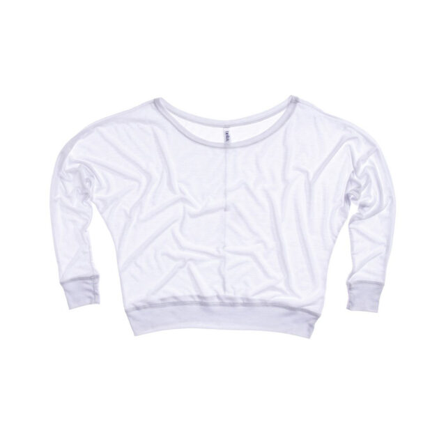 Flowy off-the-shoulder long sleeve t-shirt