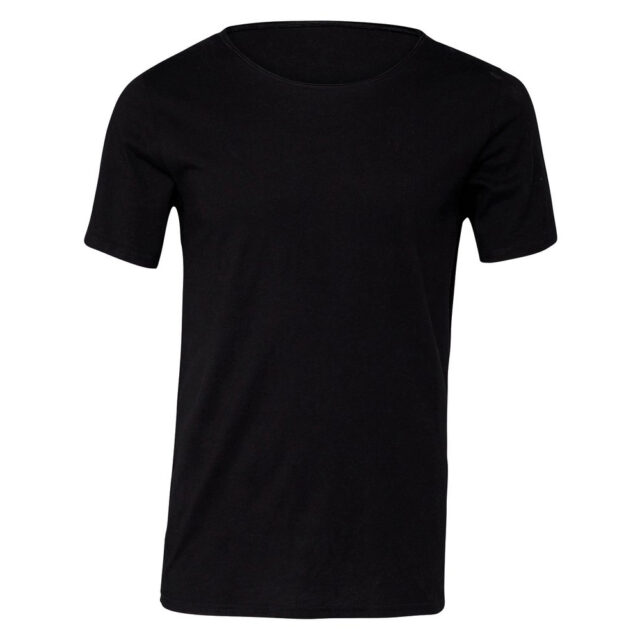 Jersey raw neck t-shirt