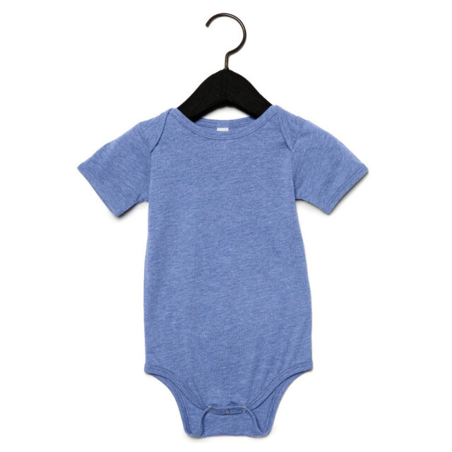 Baby triblend short sleeve one piece