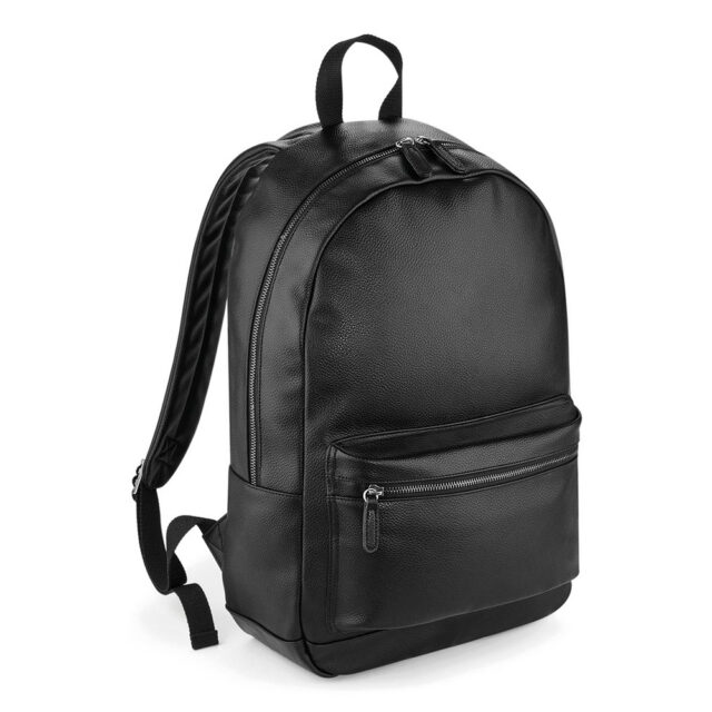 Faux leather fashion backpack