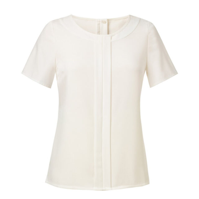 Women’s Felina crepe de chine short sleeve blouse