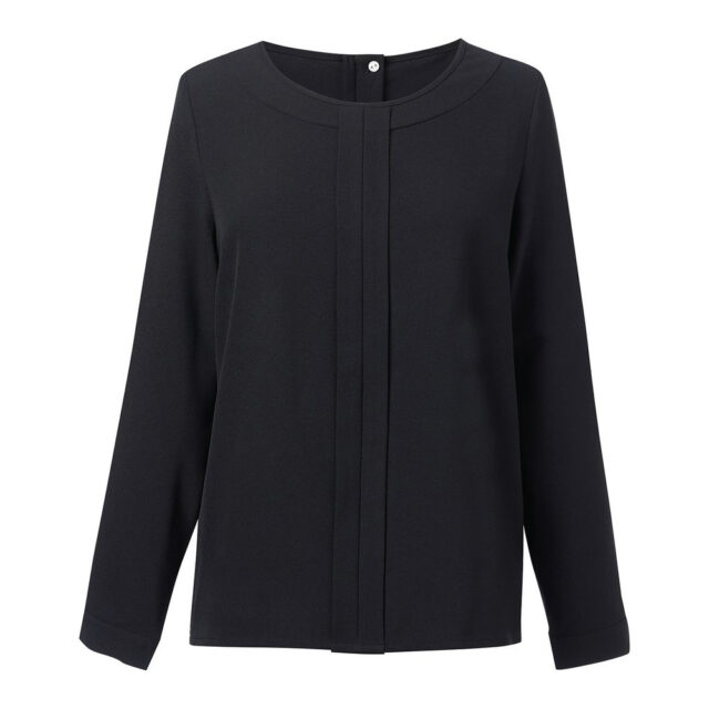 Women’s Roma crepe de chine long sleeve blouse