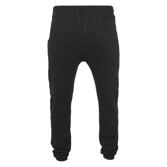Heavy deep-crotch sweatpants