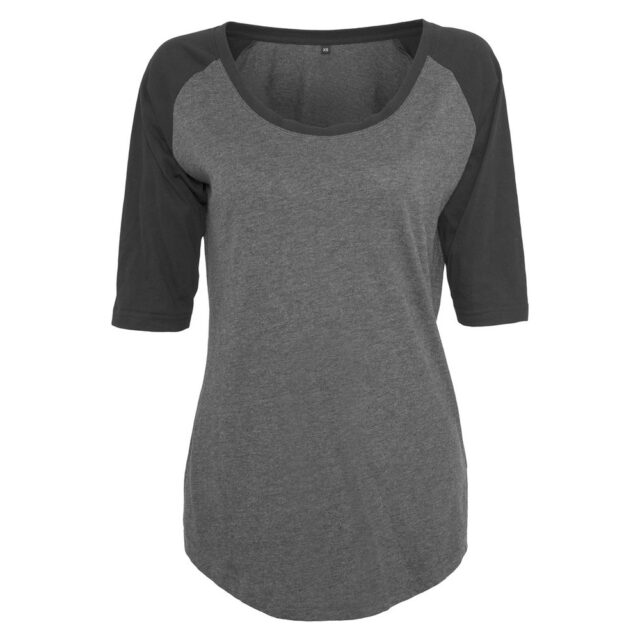Women’s 3/4 contrast raglan tee