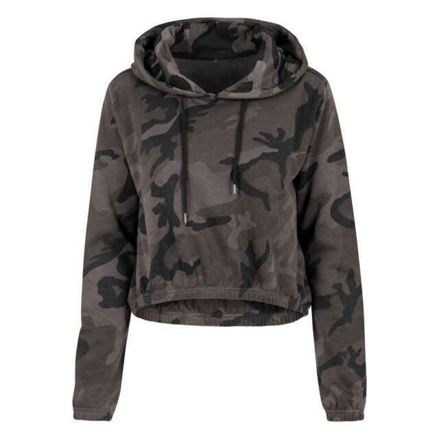 Women’s camo cropped hoodie