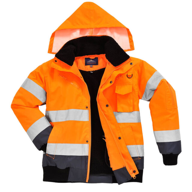 Hi-Vis Contrast Bomber Jacket