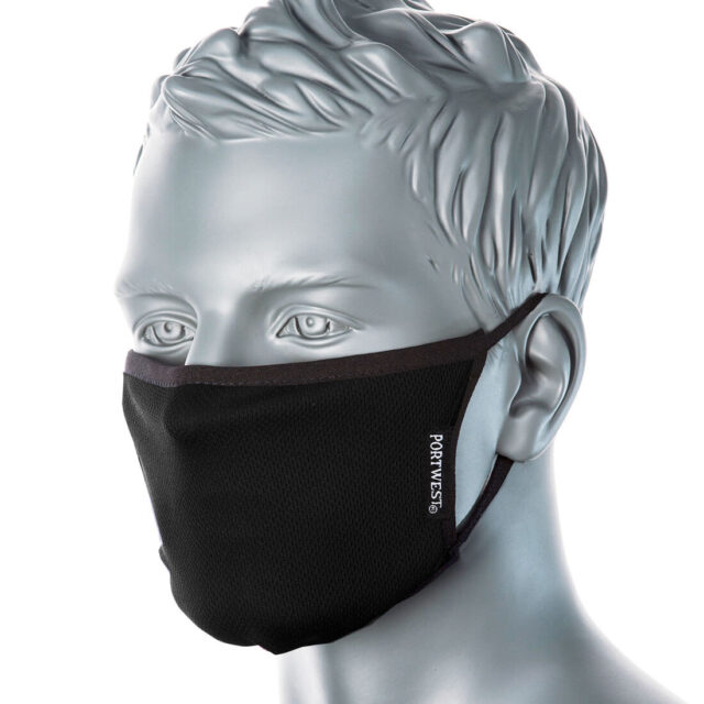 3-Ply Anti-Microbial Fabric Face Mask (Pk25)