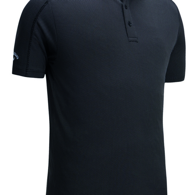 Denim jacquard polo