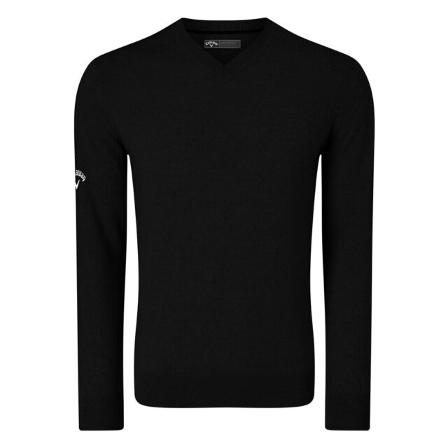 Ribbed v-neck Merino sweater