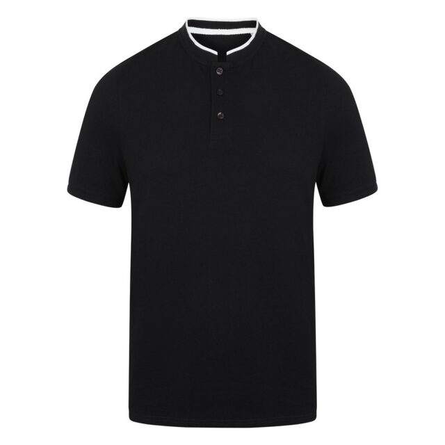 Stand collar stretch polo shirt