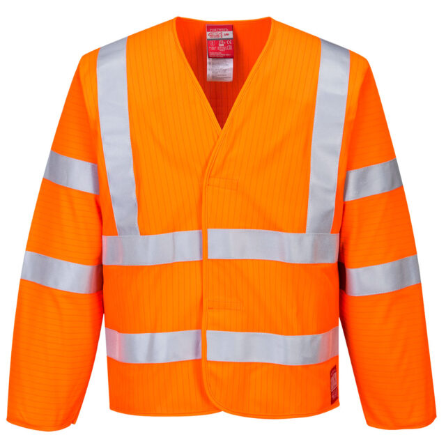 Hi-Vis Anti Static Jacket – Flame Resistant