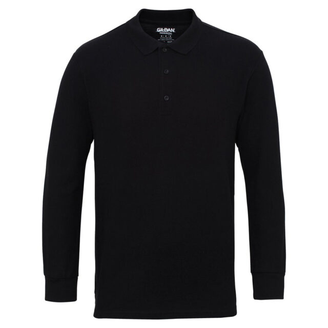 Premium Cotton long sleeve double pique polo