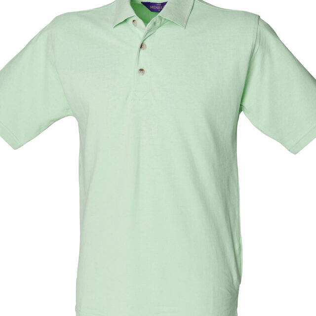 Classic cotton pique polo with stand-up collar