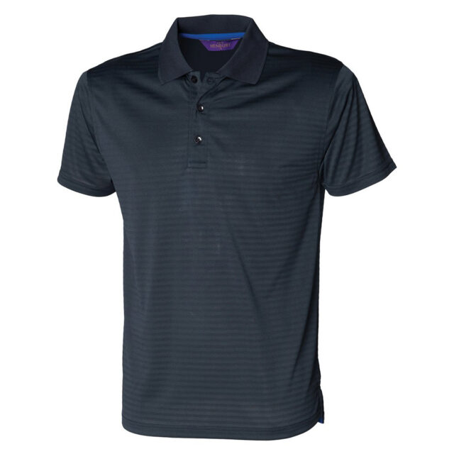 Cooltouch textured stripe polo