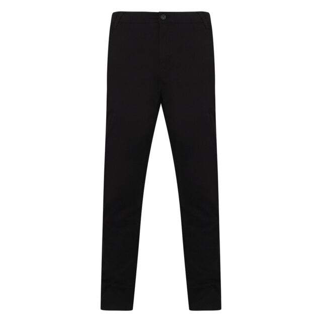 Stretch chinos with flex waistband
