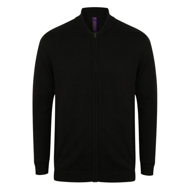 Unisex zip-through cardigan