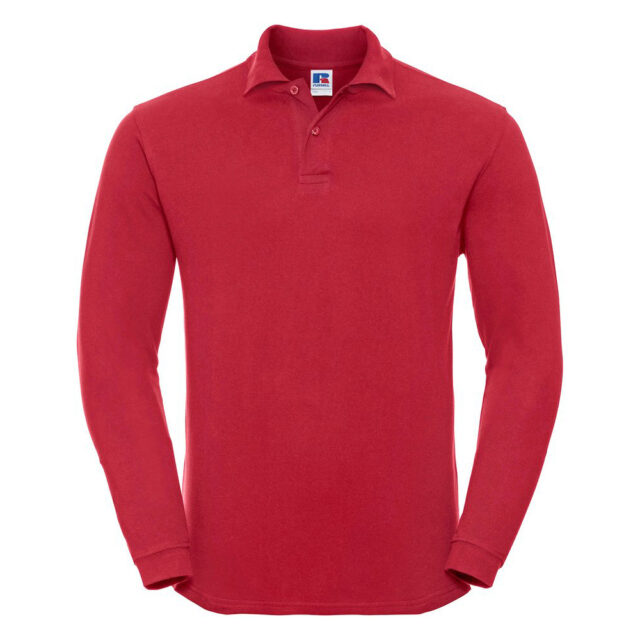 Long sleeve classic cotton polo
