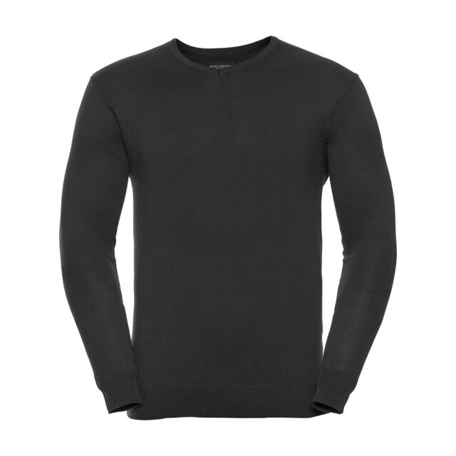 V-neck knitted sweater