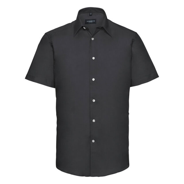 Short sleeve easycare tailored Oxford shirt