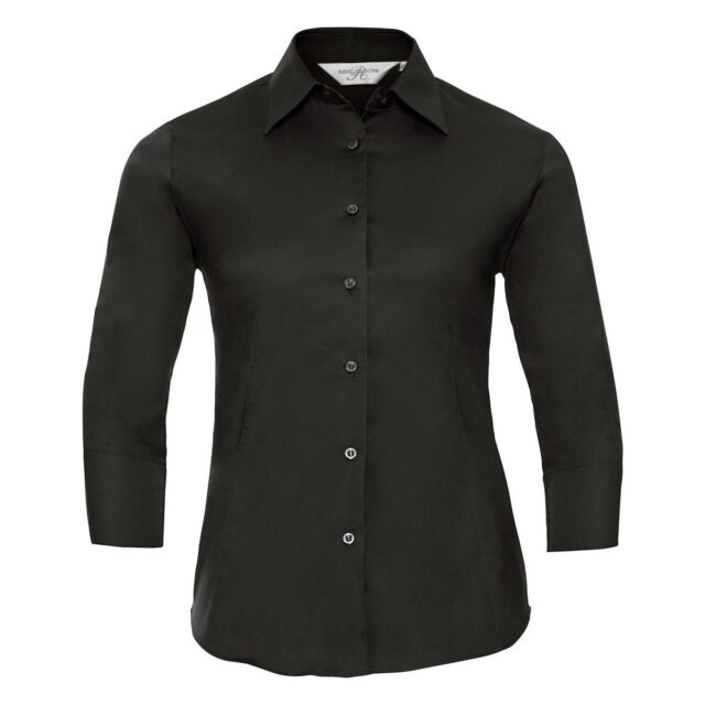 Women’s 3/4 sleeve easycare fitted shirt