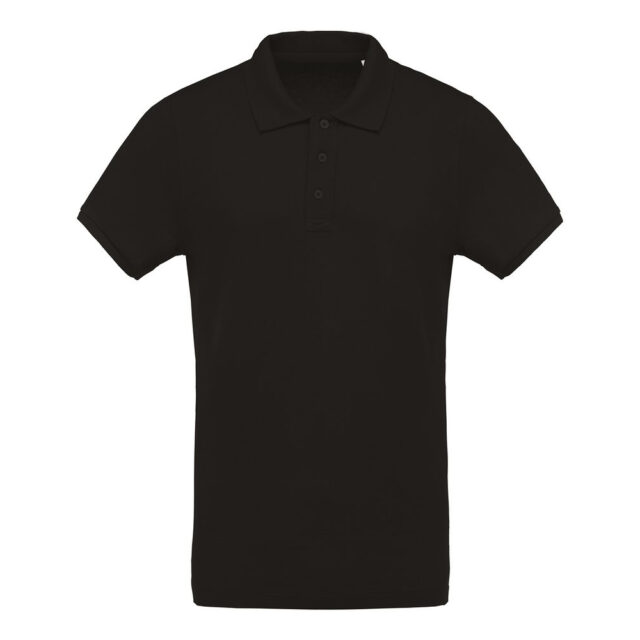 Organic pique short sleeve polo shirt