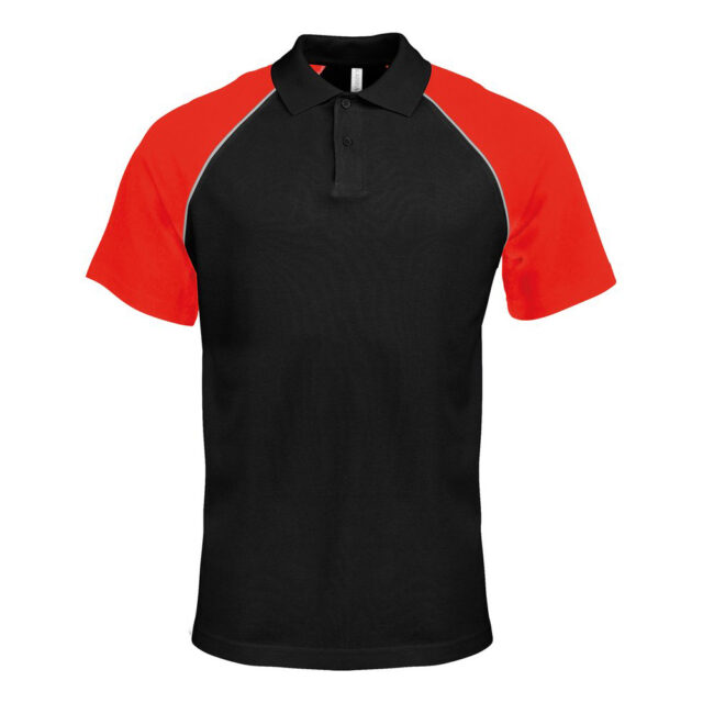 Polo baseball contrast polo shirt