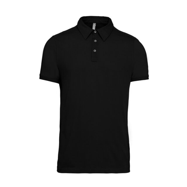 Jersey knit polo shirt