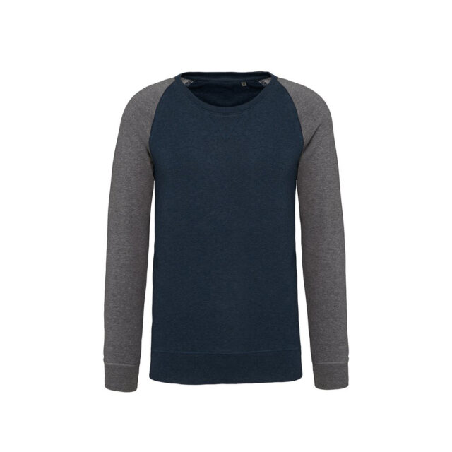 Organic two-tone sweatshirt