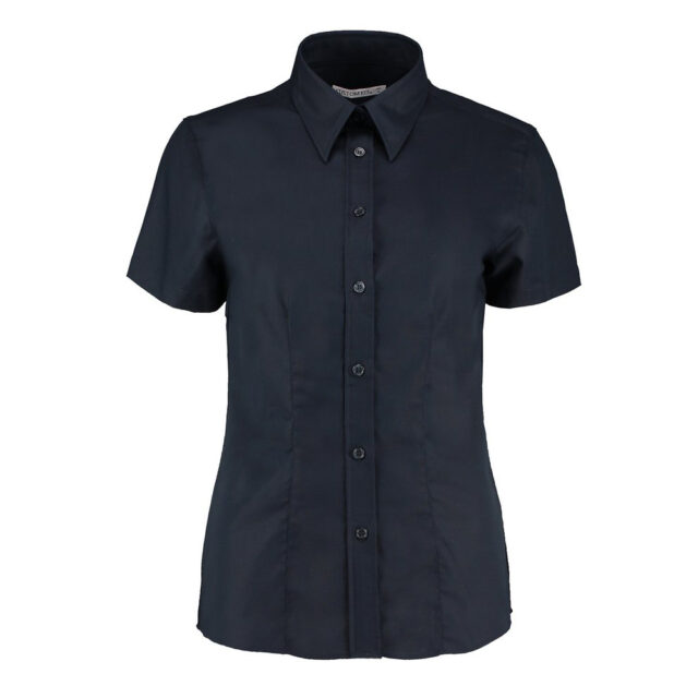 Women’s workplace Oxford blouse short-sleeved (tailored fit)
