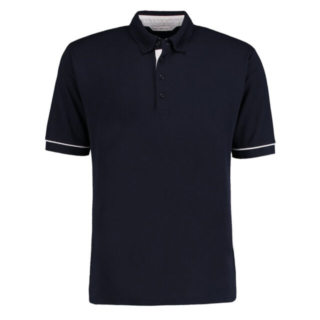Button-down collar contrast polo (classic fit)