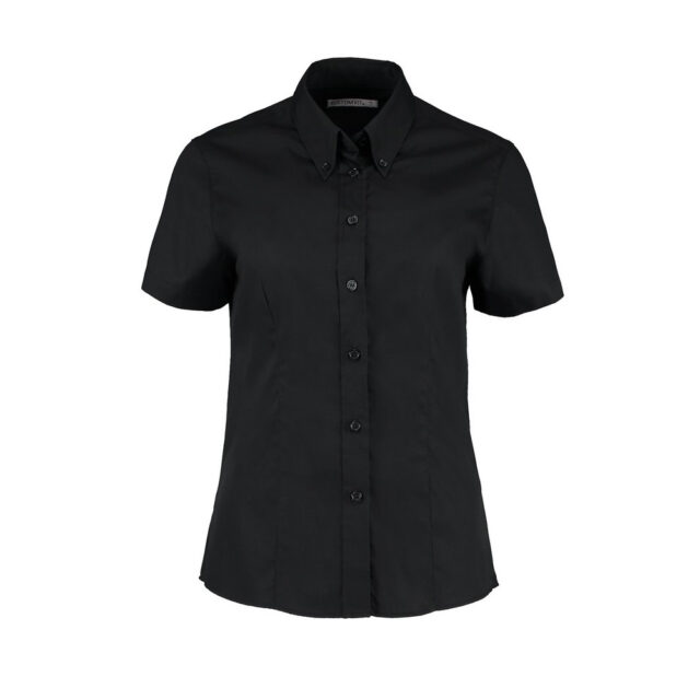 Women’s corporate Oxford blouse short-sleeved (tailored fit)