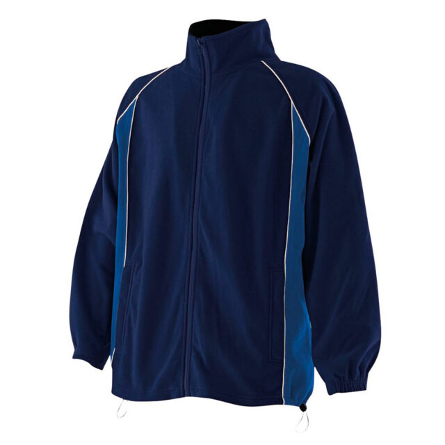 Piped microfleece jacket