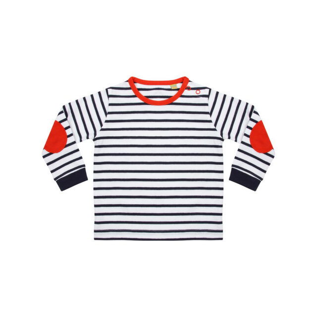 Striped long-sleeved t-shirt