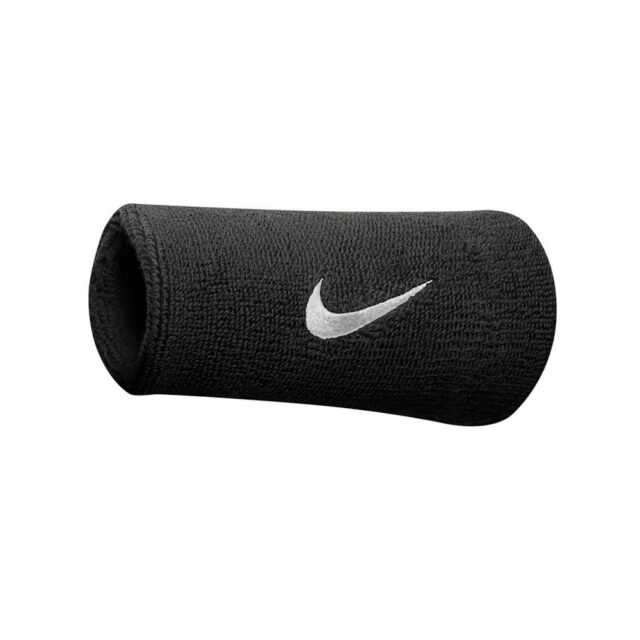 Swoosh doublewide wristbands (one pair)