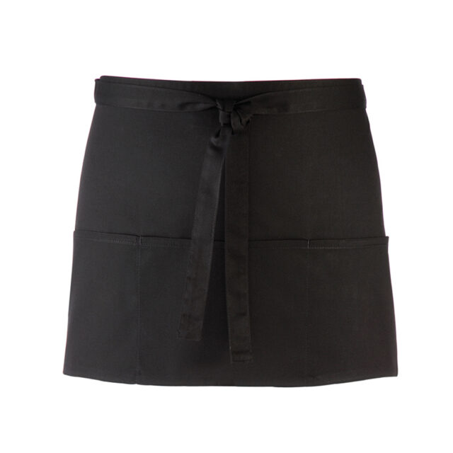 3-open-pocket waist apron