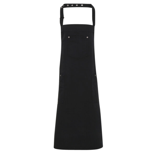 Chino cotton bib apron