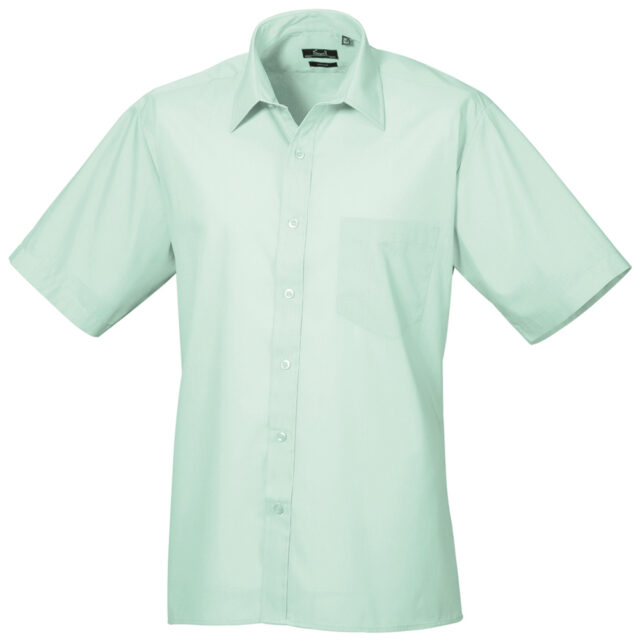 Short sleeve poplin shirt