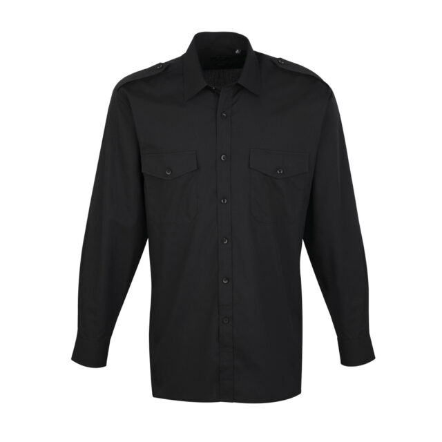 Long sleeve pilot shirt