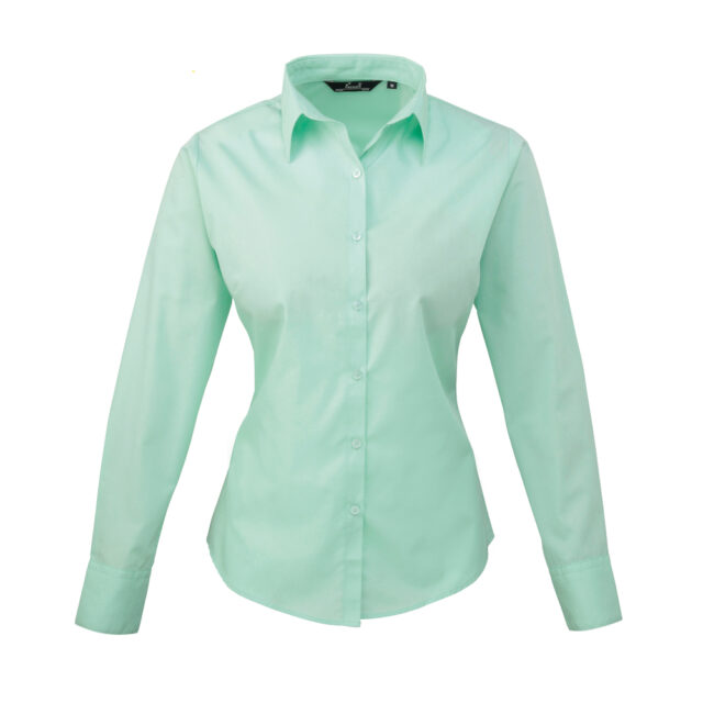 Women’s poplin long sleeve blouse