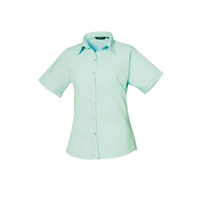 Women’s short sleeve poplin blouse