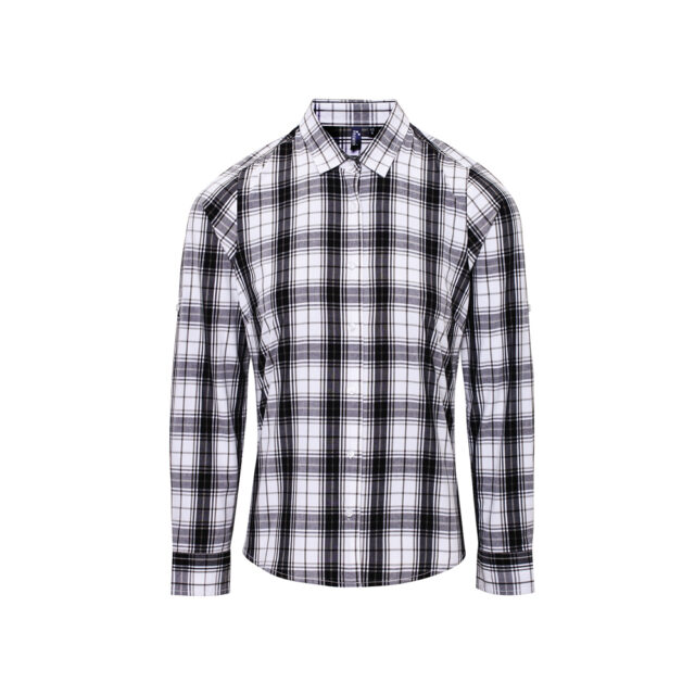 Women’s Ginmill check cotton long sleeve shirt